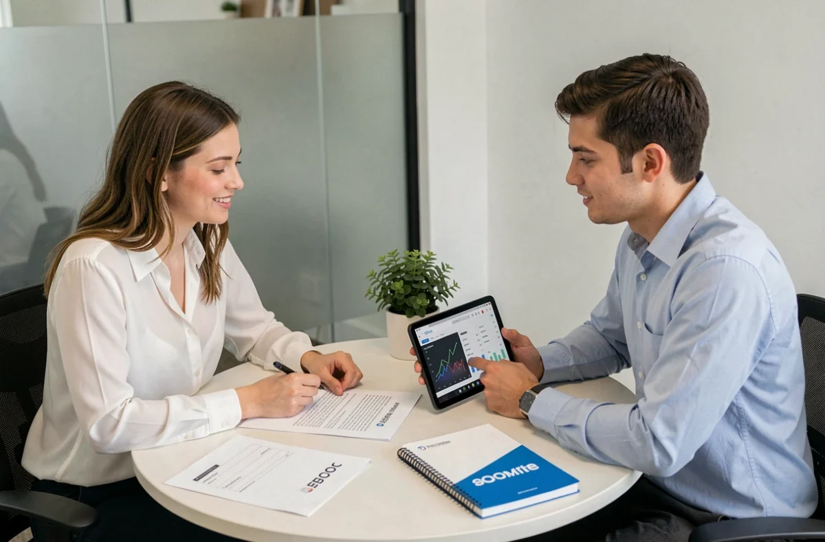 Équipe d'Agence Web Heros réalisant un audit SEO pour une TPE ou PME autour d'une table de réunion