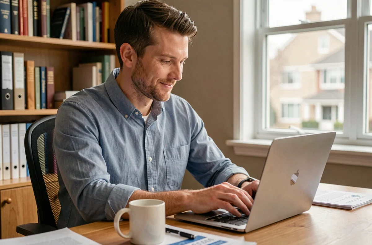 Salarié de Dassault Aviation consultant les subventions CSE en ligne depuis son domicile